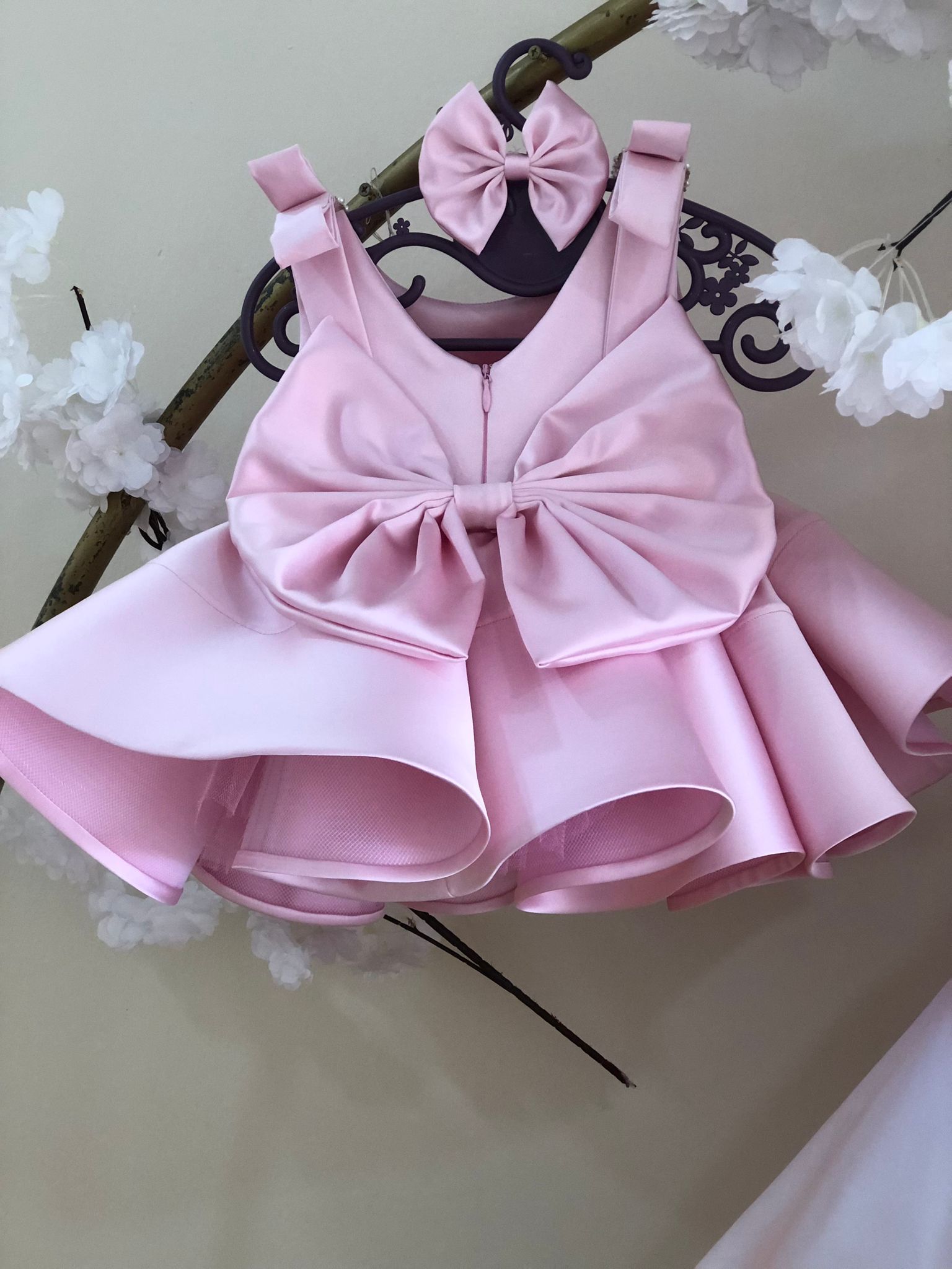 Jasmine - Pembe Masal Prenses Elbisesi - 1 Yaş / 12 Yaş - Kişiye Özel Tasarım