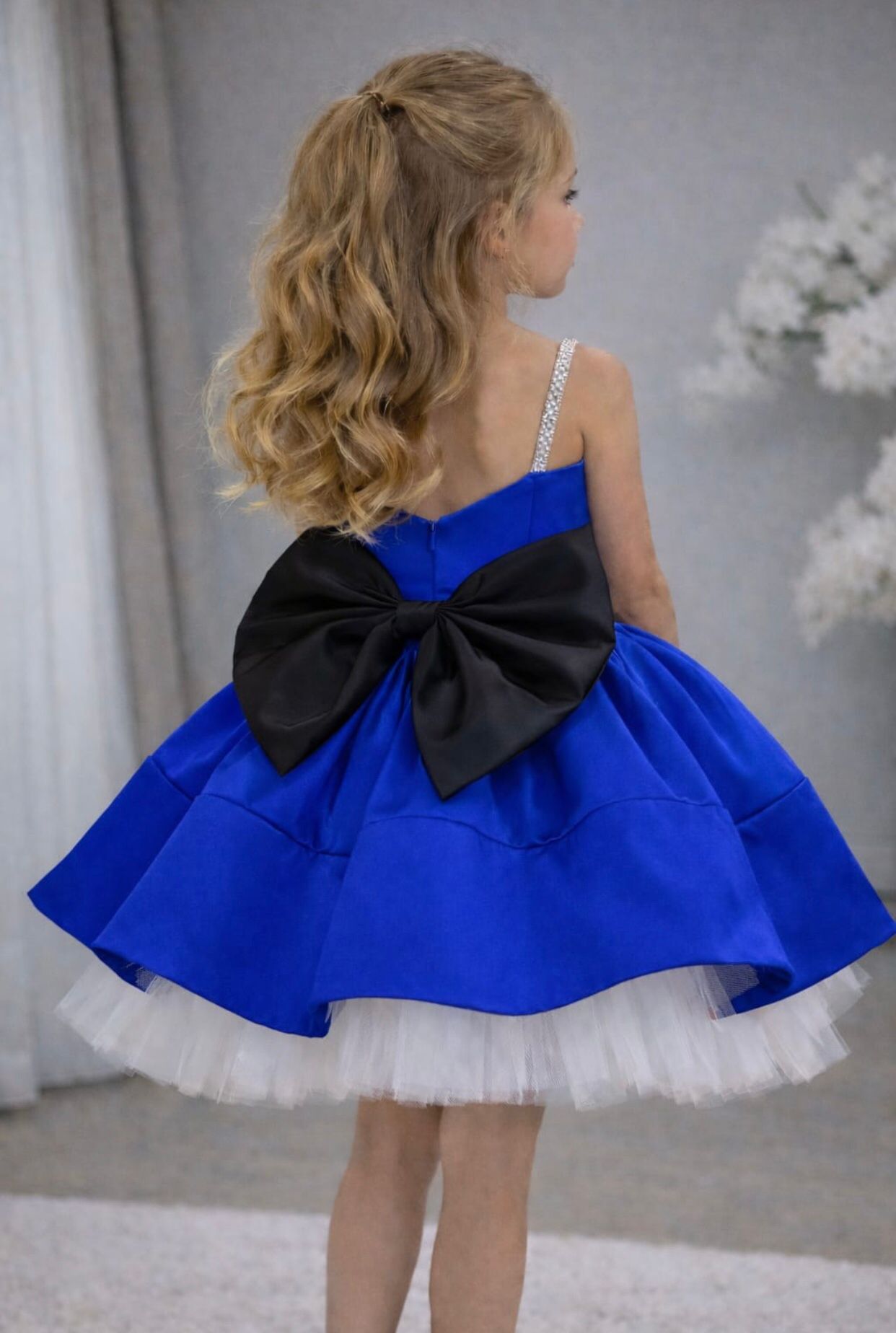 Bonita - Mavi Prenses Elbisesi - 1 Yaş / 12 Yaş - Kişiye Özel Tasarım