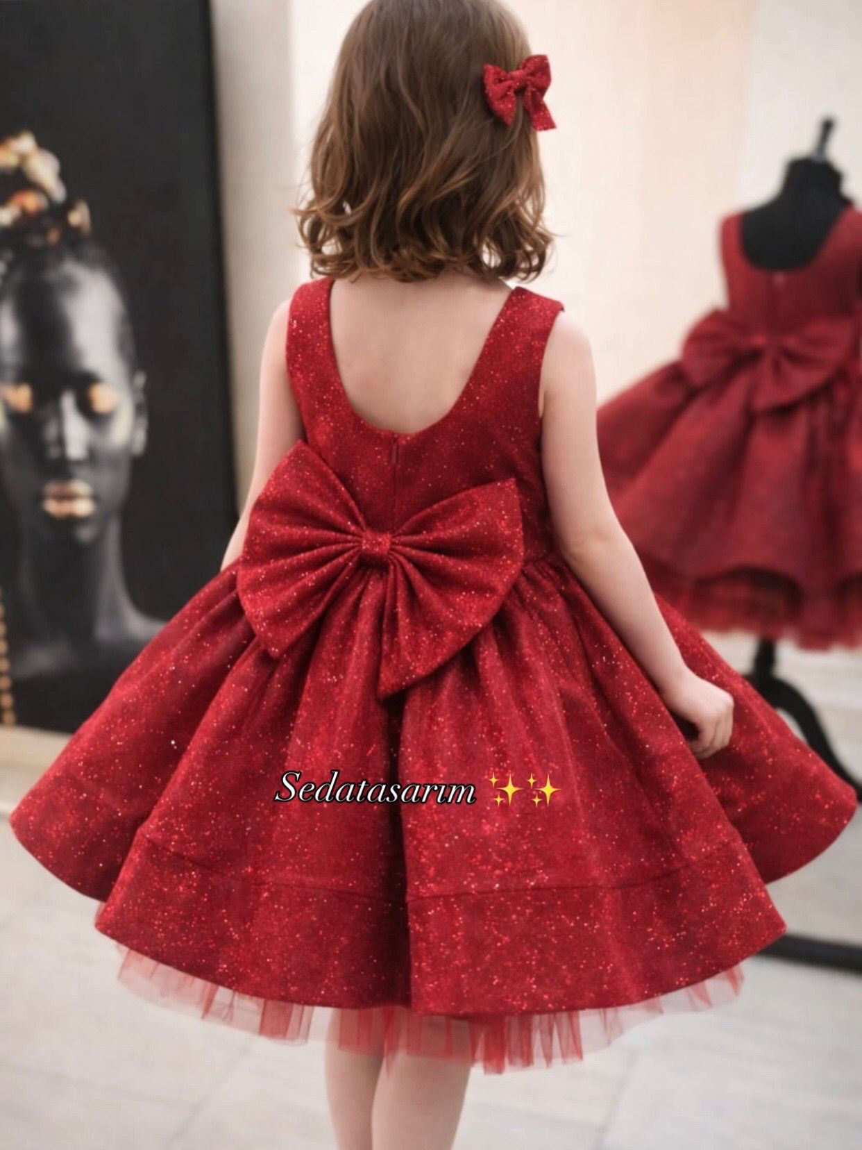 Rosella - Siyah Prenses Elbisesi - 1 Yaş / 12 Yaş - Kişiye Özel Tasarım